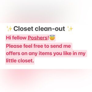 Closet Clean-Out Announcement